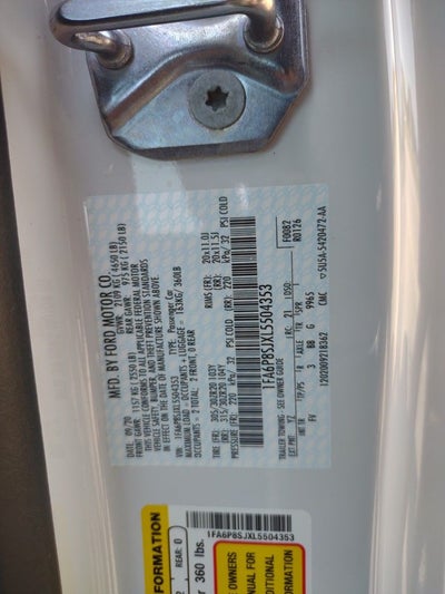 2020 Ford Mustang Shelby GT500 Carbon Fiber Track Package