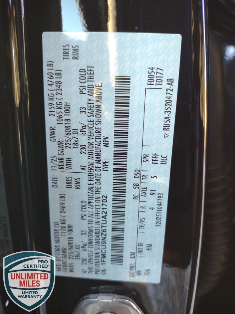 2026 Ford Escape Hybrid ST-Line Select